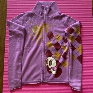 Limited edition Tweety 100% cashmere top/hoodie.